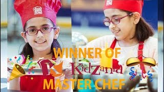 IM THE WINNER OF KIDZANIA MINI CHEF 2018 [upl. by Enelyahs]