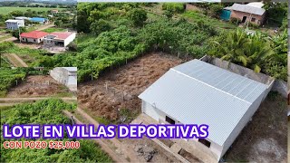 LOTE EN VILLAS DEPORTIVAS CON POZO25000CERCA DE METROCENTRO [upl. by Llij]