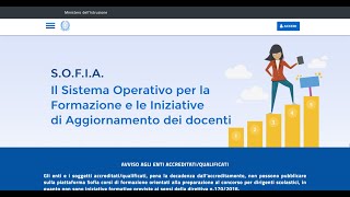 Piattaforma Sofia  Iscrizione ad un percorso formativo [upl. by Ulberto407]