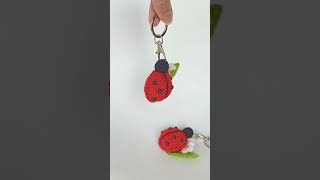 🐞🐞Keychain LADYBUG crochet  Брелок БОЖЬЯ КОРОВКА крючком🐞🐞 [upl. by Kelli]