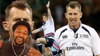 I LIKE THIS GUY  NIGEL OWENS REFEREE  BEST MOMENTS  AMERICAN REACTION [upl. by Thurlough]