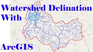 How to delineate watershed by ArcGIS [upl. by Ainorev656]