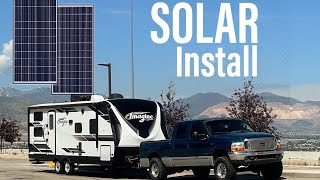 2019 Grand Design 2400BH solar install [upl. by Ahserb]