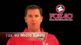 Fox 40 Micro Safety Pealess Whistle [upl. by Amie858]