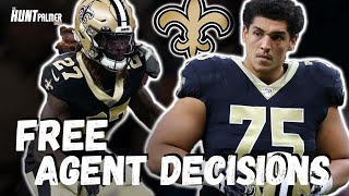 Saints Free Agents Who To Keep  Whats the Future of Andrus Peat Jimmy Graham [upl. by Annalla]