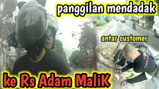 DAPAT panggilan MENDADAK antar customer ke rs adam malik [upl. by Felice]