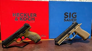 VP9 vs P320 Honest Comparison HecklerKochTV vs sigsauerinc [upl. by Lambertson]