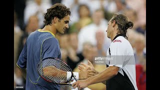 Federer v Nalbandian  US Open 2005 QF Highlights [upl. by Edward]