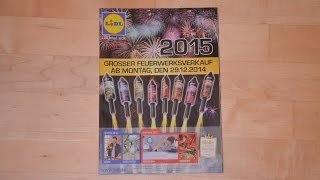 Feuerwerk Prospekt quotLidlquot  Vorstellung Silvester 20142015 [upl. by Paola]