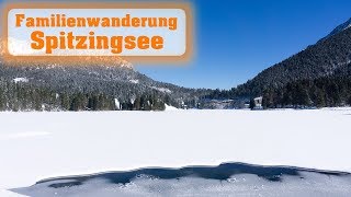 Bayern Einfache Familienwanderung um den Spitzingsee im Winter [upl. by Yerahcaz]