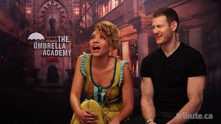 Hilarious Umbrella Academys Emmy RaverLampman and Tom Hopper talk about relationships [upl. by Evangelist]