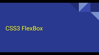 css3 flexbox part 1 [upl. by Ahcropal]