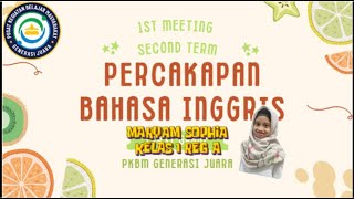 Tugas Percakapan Maryam Sophia 1st meeting [upl. by Amaerd388]