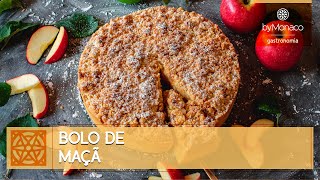 BOLO DE MAÇÃ SEM AÇÚCAR SEM GLUTÉN E SEM LACTOSE  FEITO COM AMOR  DICA CULINÁRIA  BY MONACO [upl. by Bamby]