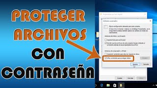 Colocar Contraseña a Carpetas y Archivos en Windows 10  Como Cifrar Archivos para Proteger Datos [upl. by Aikmat908]