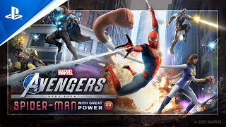 Marvels Avengers  SpiderMan Exclusive Reveal Trailer [upl. by Sihtnyc]