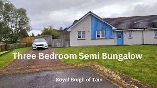 Three Bedroom Semi Detached Bungalow  Popular Highland Town of Tain [upl. by Karlow]