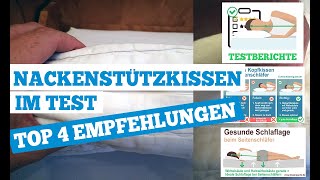 Nackenstützkissen Test  Top 4 Empfehlungen der besten Nackenkissen [upl. by Ainud]