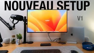 Mon NOUVEAU SETUP  MacBook Pro Écran 4K etc [upl. by Lewap]