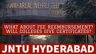 WHAT ABOUT FEE REEMBURSEMENTWILL COLLEGES GIVE CERTIFICATES jntuh [upl. by Nylrad388]