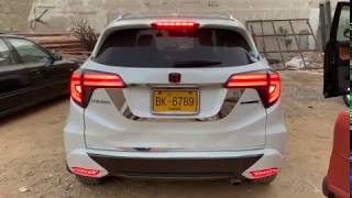 HONDA VEZEL RUNNING LED DRL TAIL LIGHTS LAMP SMOKE [upl. by Eelyab]