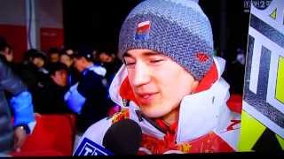 KAMIL STOCH ZŁOTY MEDAL SOCHI DUŻA SKOCZNIA 20140215 wywiad HD [upl. by Hardy]