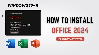 How to Install and Activate Microsoft Office 2024  Install Office 2024 [upl. by Gomar]