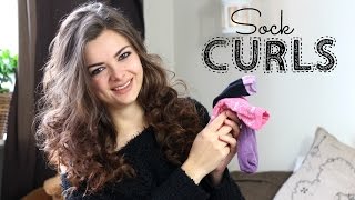 How To Curl Your Hair With Socks [upl. by Amand]