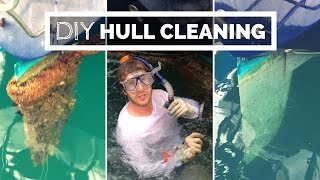 Boat Owners Save Money With DIY Hull Cleaning  Underwater Hull Cleaning [upl. by Aisemaj]