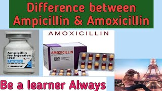 Difference between Ampicillin amp Amoxicillin [upl. by Henryetta]