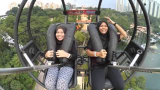 GForce X SlingShot 360  Sunway Lagoon Theme Park [upl. by Ahron]