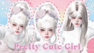 Zepeto Face Tutorial Pretty Cute Girl  Oplas Zepeto Girl  Zepeto Girl Face Tutorial  Cat Look Zpt [upl. by Gnim]