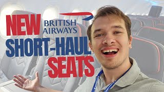 British Airways NEW shorthaul business and economy seats REVEALED [upl. by Olfe]