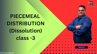 Piecemeal Distribution Class3  Dissolution  CA Foundation  Galaxy classes [upl. by Oirom]