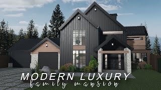 Modern Luxury Family Mansion  No Large Plot ROBLOX bloxburg [upl. by Anaoy331]