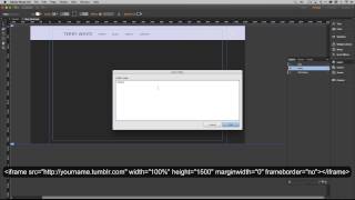 How To Add A Tumblr Blog to Your Adobe Muse Site [upl. by Ahsrat]