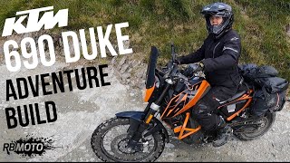 Converting the 690 Duke  ADVENTURE REBUILD🌲🛠🌋  ONE AND DONE [upl. by Ramsden393]