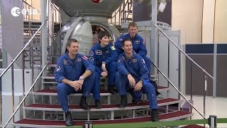 Four ESA astronauts training at Star City [upl. by Austen]