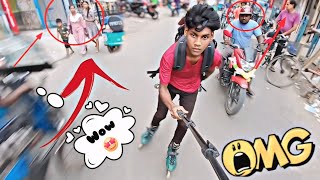 🥵🥶 Skating Rider Boy  🤬Skating Balance Kaise Kare 🥰🥵  Skater Himanshu 🤩  Balurghat SKATING 😡 [upl. by Batish229]