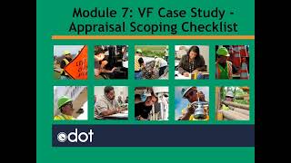 VF Module 7VF Case Study Appraisal Scoping Checklist [upl. by Srednas]