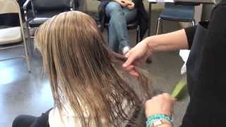 Color Class LOW LIGHTING blow dry hot roller style [upl. by Kerman]