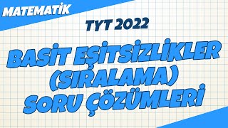 Basit Eşitsizlikler Sıralama Konu Tekrar Soru Çözümü  TYT Matematik 2022 hedefekoş [upl. by Emmalynn]