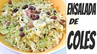 Ensalada de coles de Bruselas [upl. by Anoyet]