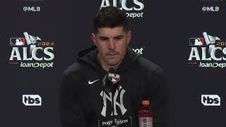 Yankees Carlos Rodon Postgame after Brilliant Game 1 start in the ALCS vs Guardians [upl. by Erich]