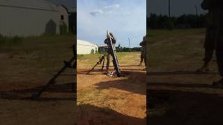 US Army 120mm mortar white phosphorus explosive rounds [upl. by Aivan117]