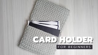 Crochet Card Holder  Single Crochet  Crochet by Efsha [upl. by West]