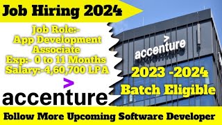 Accenture Off Campus Hiring For Application Developer [upl. by Deaner907]