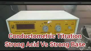 Conductometric Titration Strong Acid vs Strong Base [upl. by Sparke340]