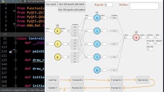 Neural Network Tutorial and Visualization Python and PyQt  part 1 [upl. by Issi]