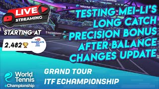 Tennis Clash MeiLi Long Catch Precision Bonus Test After Balance Changes Update in Grand Tour [upl. by Aivirt]